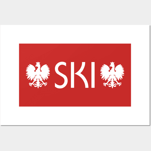 SKI Polish Name Eagle Dyngus Day Wall Art by PodDesignShop